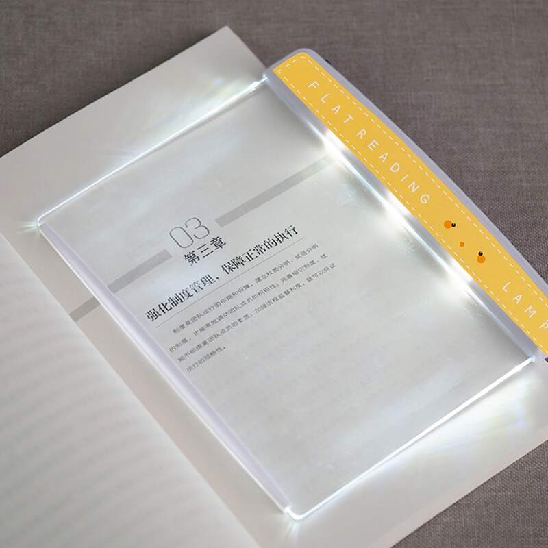 

1pc Random Color Plat Reading Lamp, Yellow