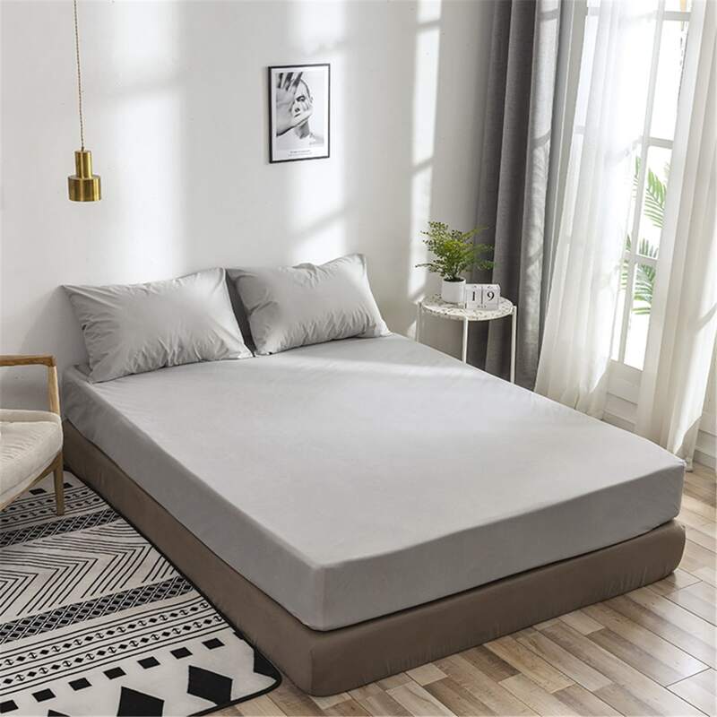 

Solid Bedding Sets Without Filler, Light grey