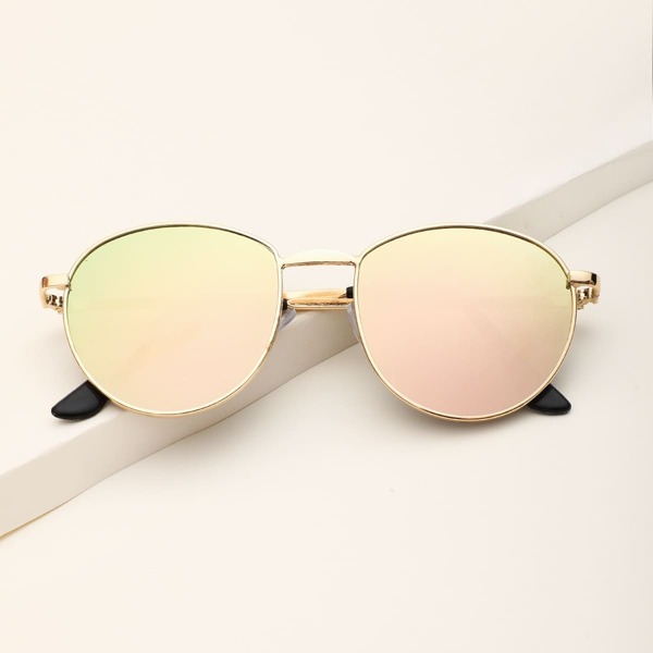 

Metal Frame Sunglasses, Pink