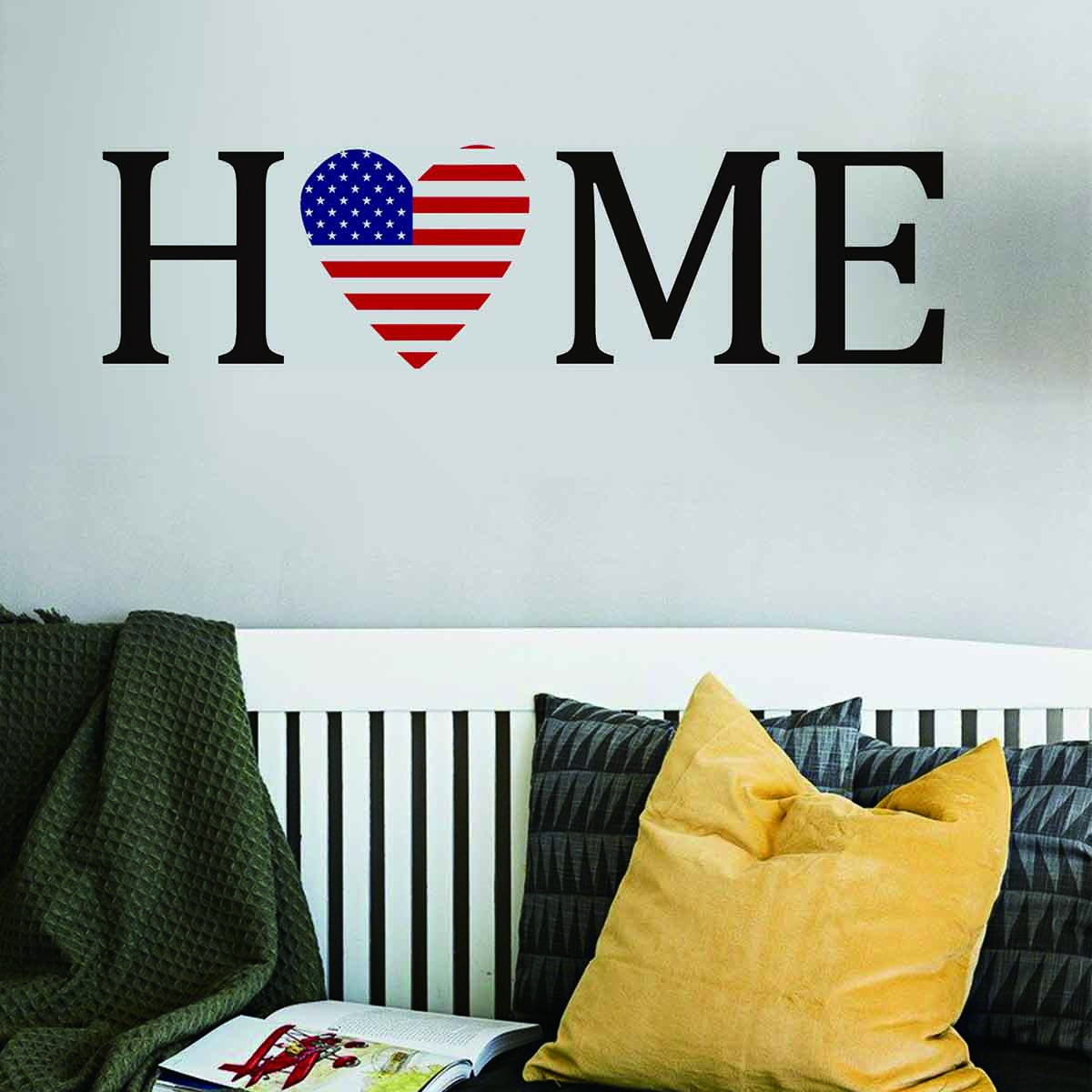 

Slogan Graphic Wall Sticker, Multicolor