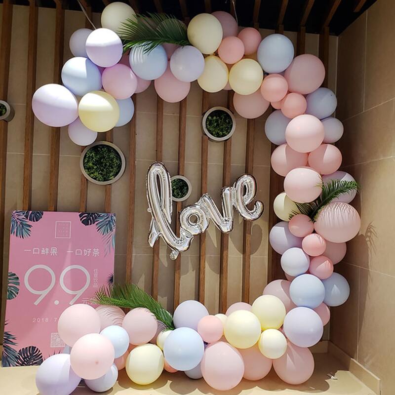 

100pcs Decorative Balloon Set, Multicolor