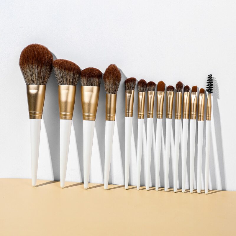 

14pcs Soft Makeup Brush, Brown