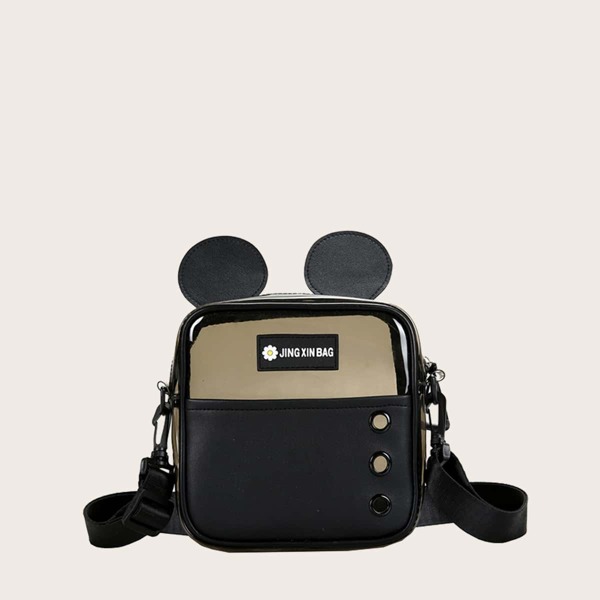 

Детская прозрачная сумка через плечо, Чёрный