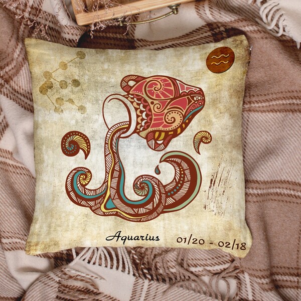 

Constellation Print Cushion Cover Without Filler, Multicolor