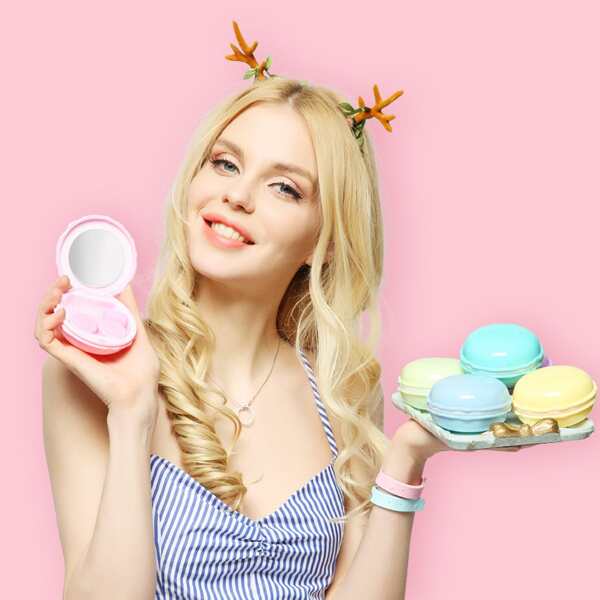 

1шт чехол для контактных линз случайного, Многоцветный