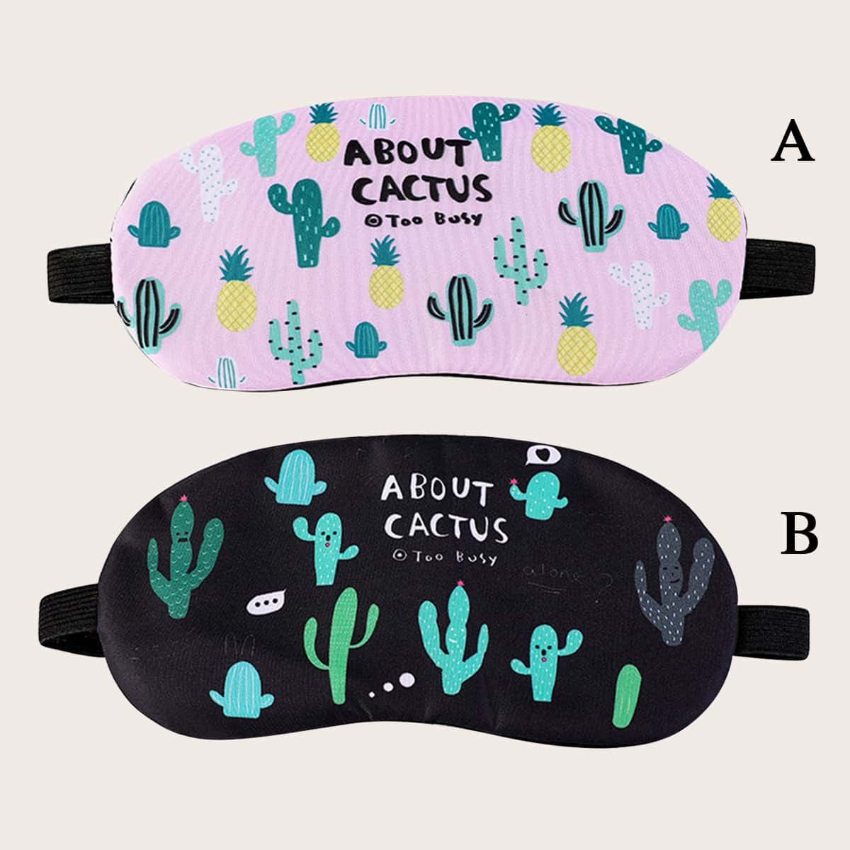 

1pc Cactus Print Eye Cover, Multicolor