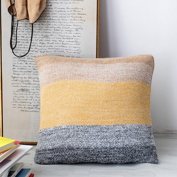 

Color Block Cushion Cover Without Filler, Multicolor