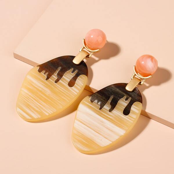 

Geometric Charm Drop Earrings, Multicolor