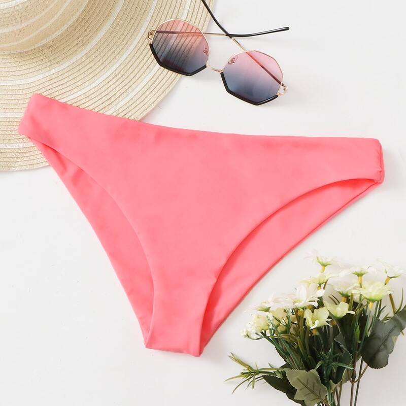 

Solid Bikini Panty, Coral pink