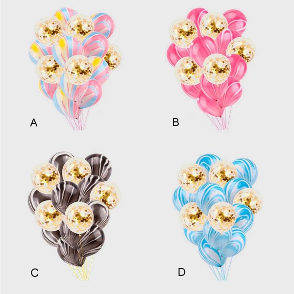 

15pcs Holiday Decorative Balloon, Multicolor