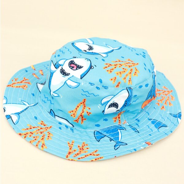 

Toddler Kids Cartoon Graphic Bucket Hat, Blue