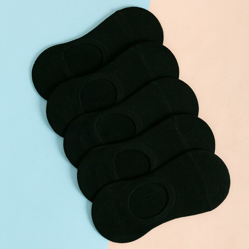 

Black No Show Socks - 5 Pairs, Clear