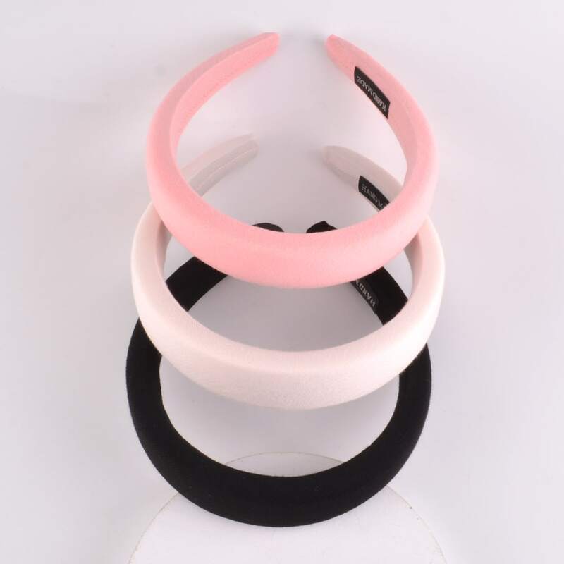

3pcs Simple Solid Hair Hoop, Multicolor