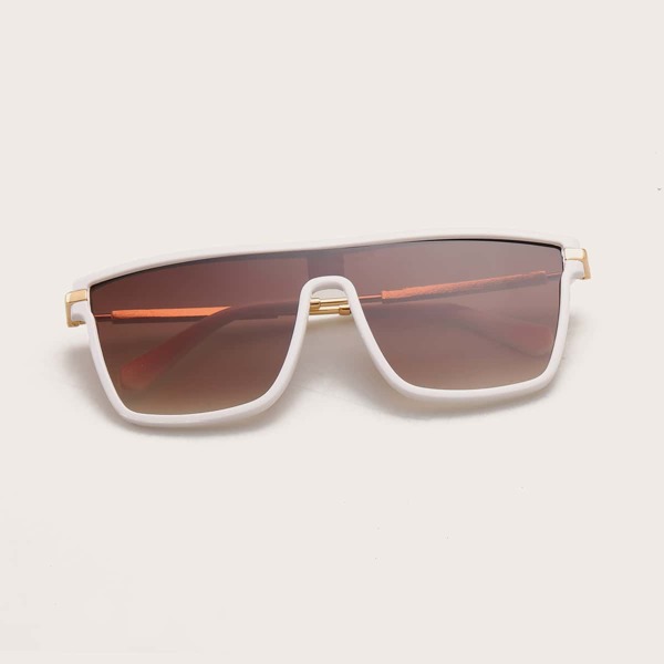 

Flat Top Sunglasses, White