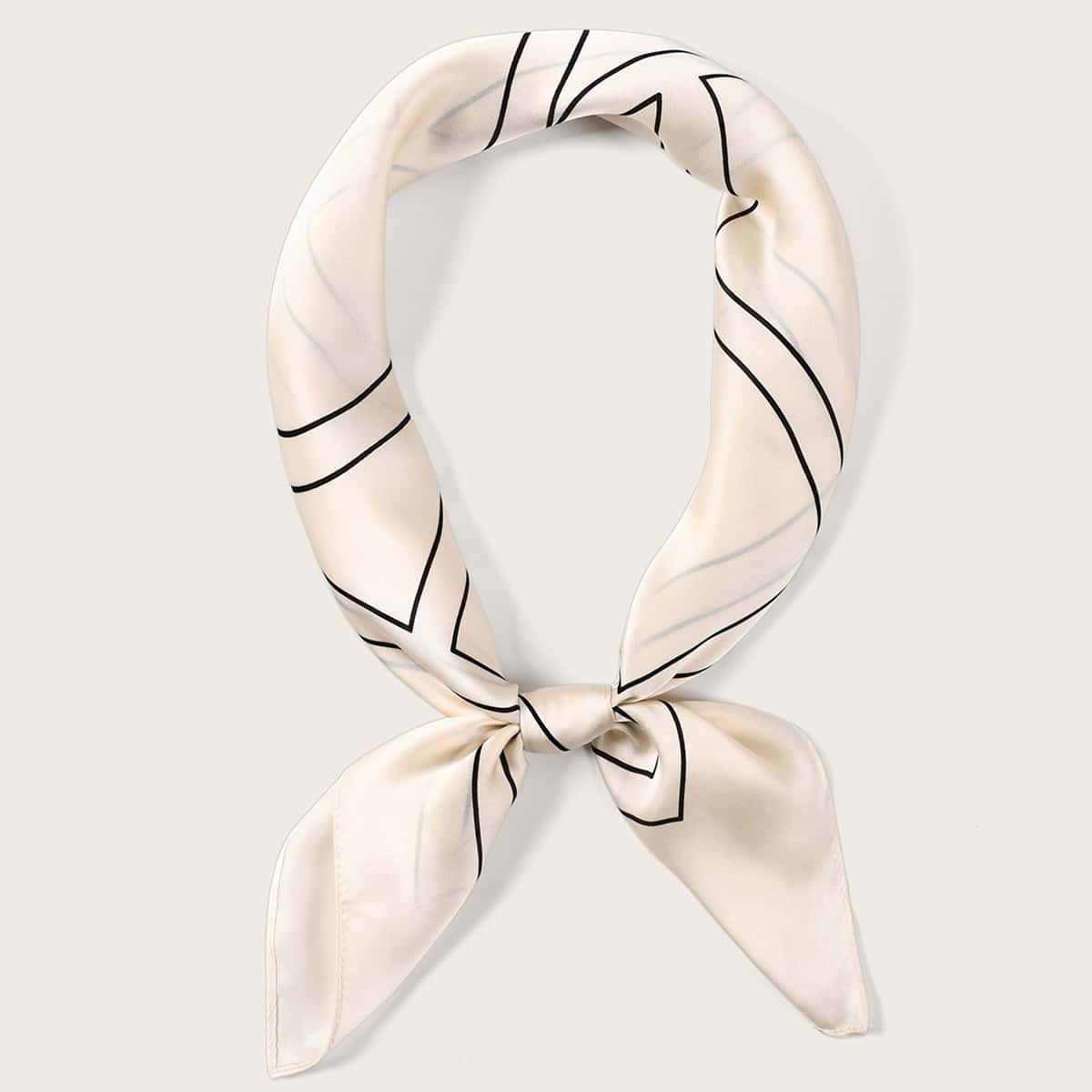 

Geometric Pattern Bandana, Beige