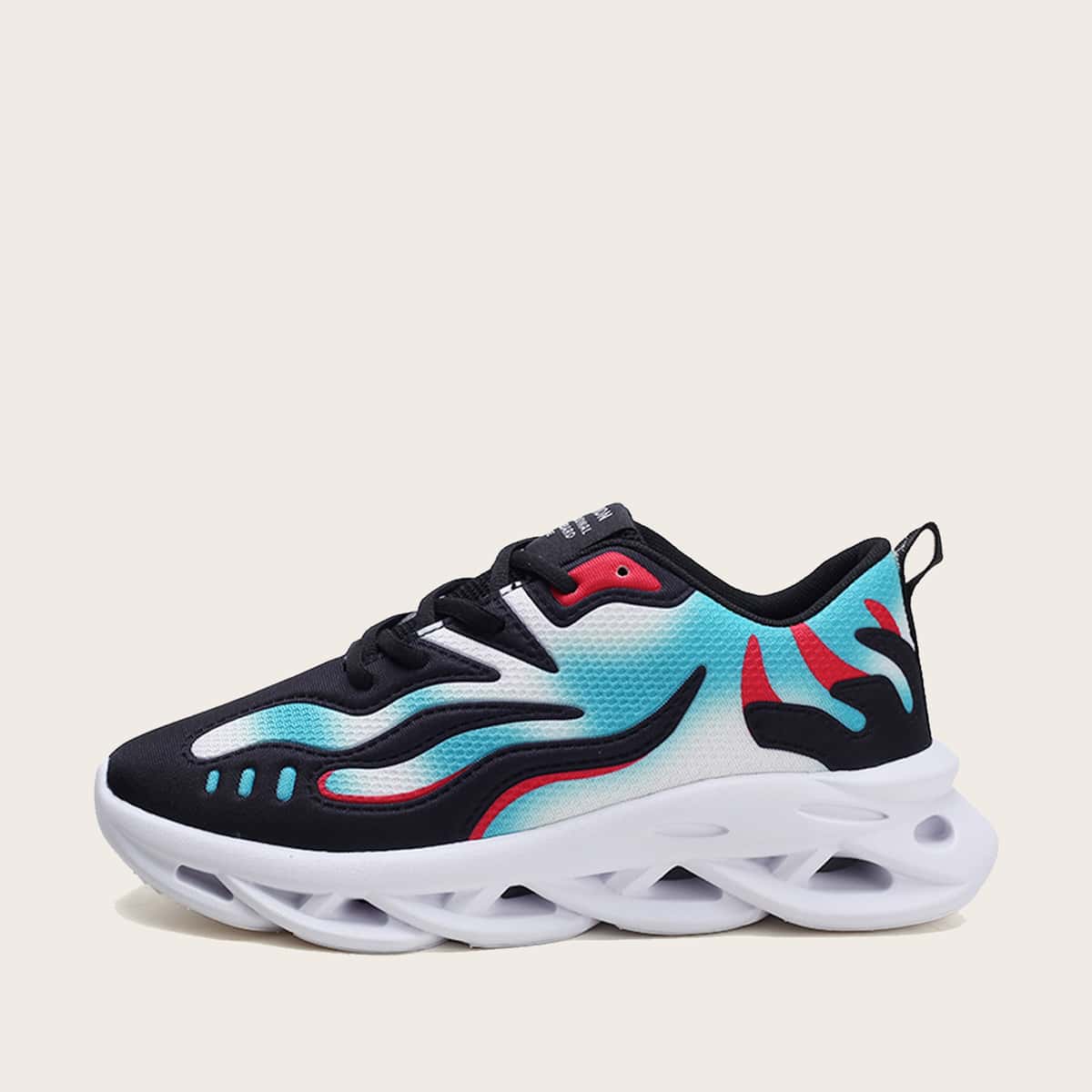 

Guys Low Top Tie Dye Chunky Sneakers, Blue