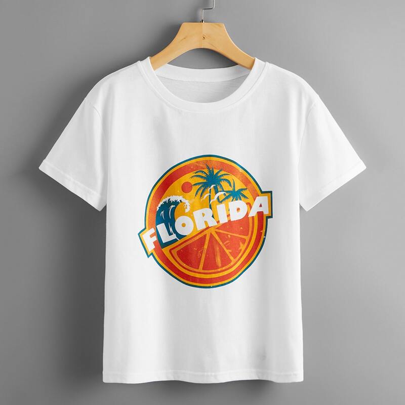 

Letter Graphic Tee, White