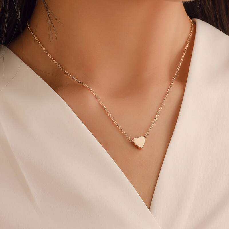 

Heart Chain Necklace, Gold