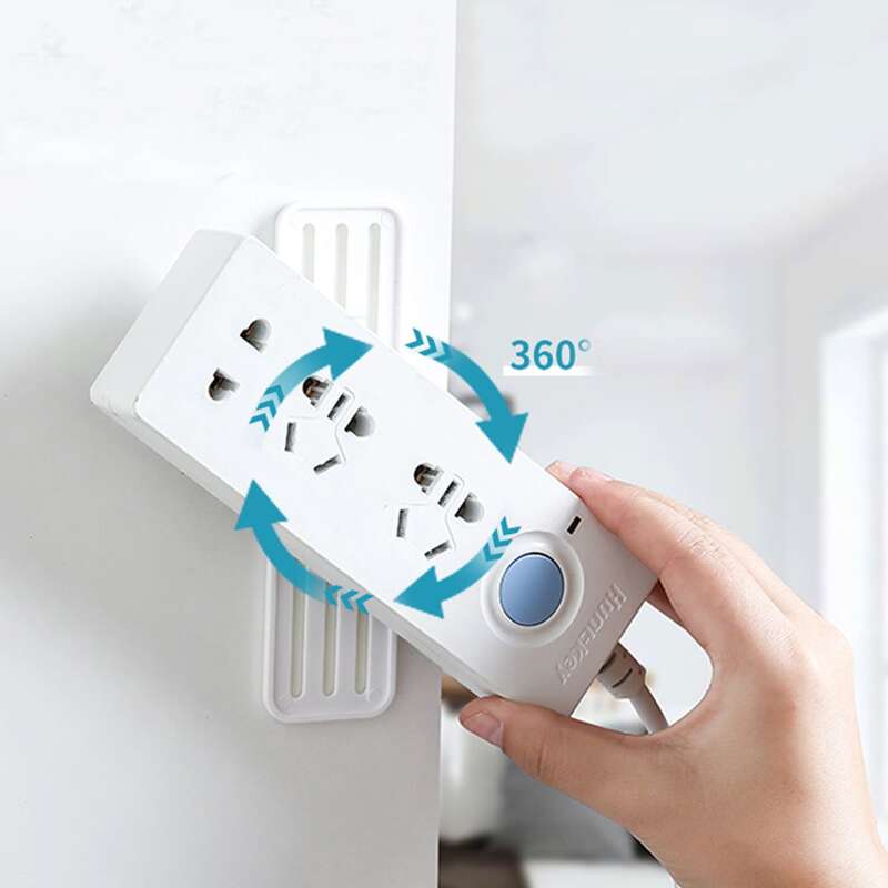 

1pc Wall Mounted Plug Board Holder, White