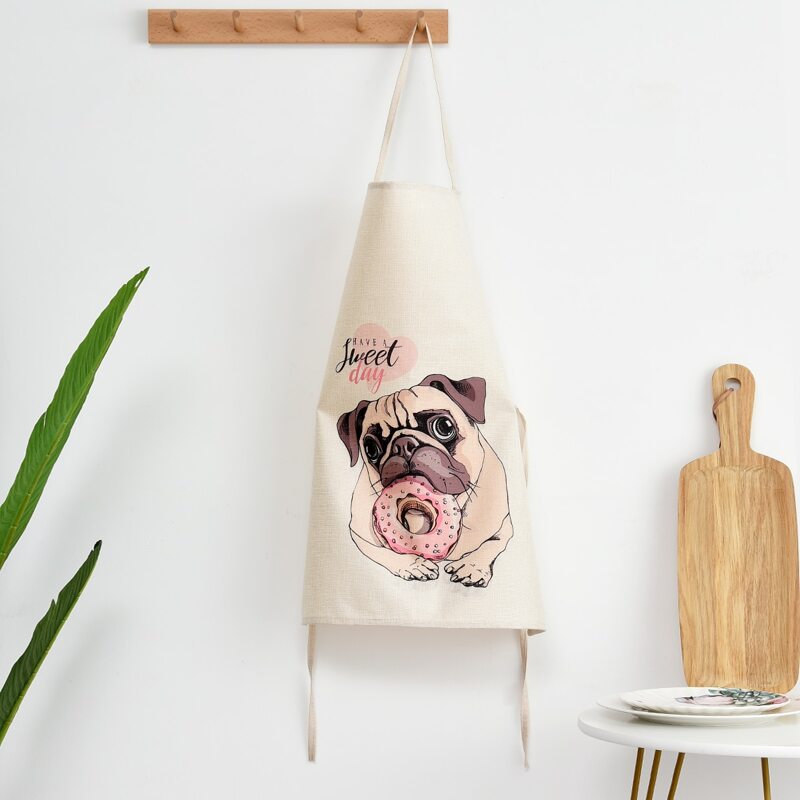 

Pug Print Apron, Multicolor