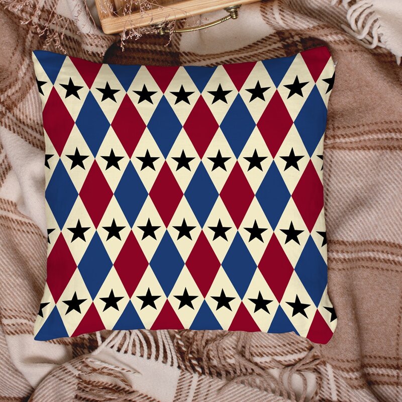 

Geometric Pattern Cushion Cover Without Filler, Multicolor
