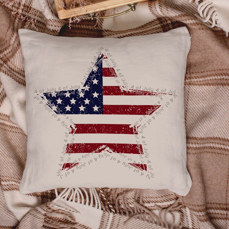 

Star Print Cushion Cover Without Filler, Multicolor