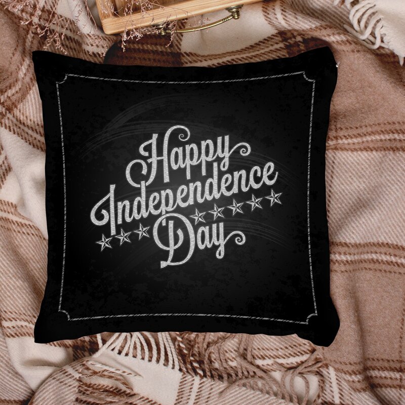 

Slogan Graphic Cushion Cover Without Filler, Multicolor