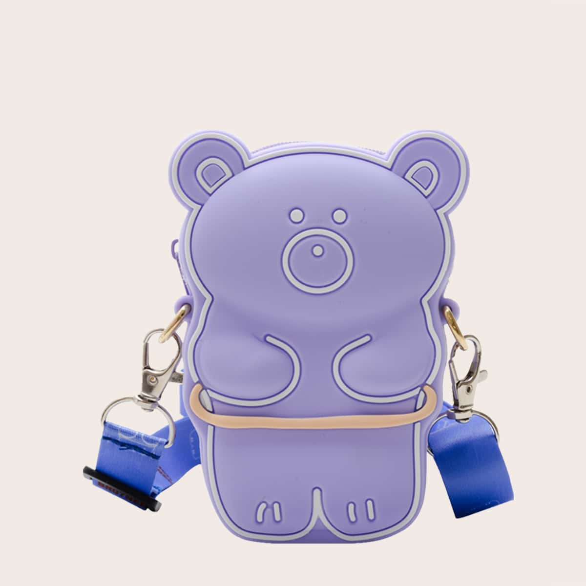 

Bear Mini Crossbody Bag, Pastel lilac purple