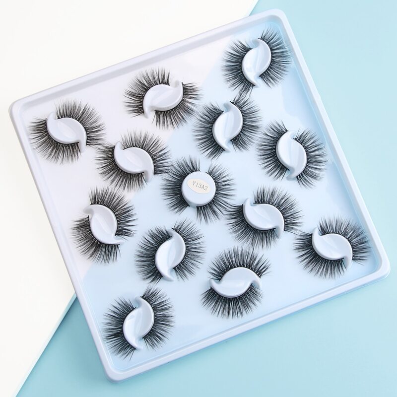 

13pairs Thick Curl False Eyelash, Black