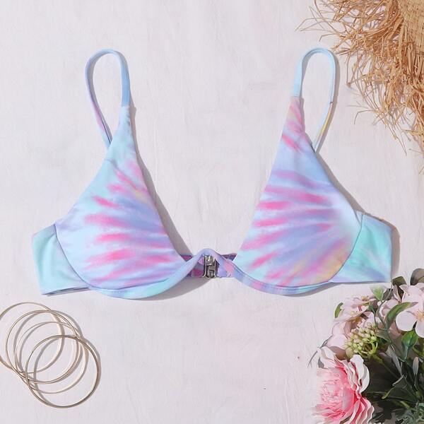 

Tie Dye Underwire Bikini Top, Multicolor
