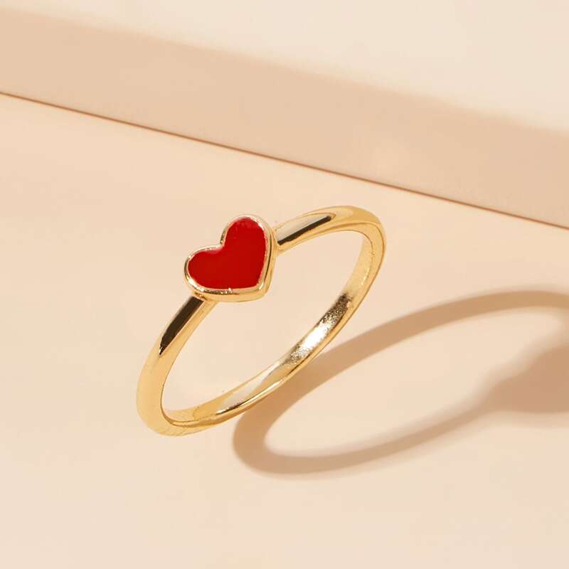 

Heart Design Ring, Gold