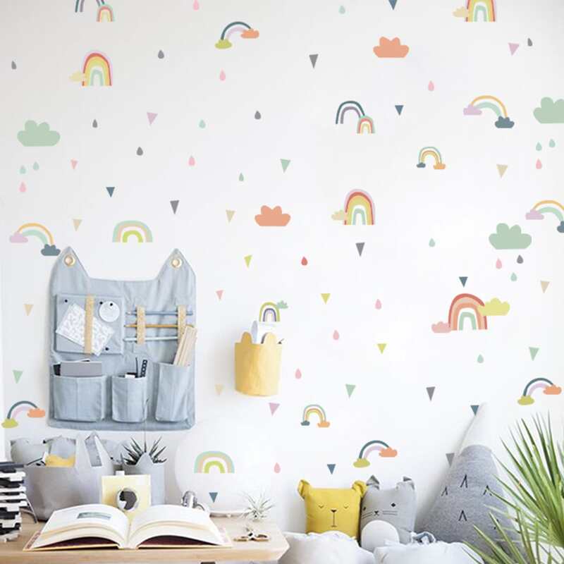 

Rainbow Print Wall Sticker, Multicolor