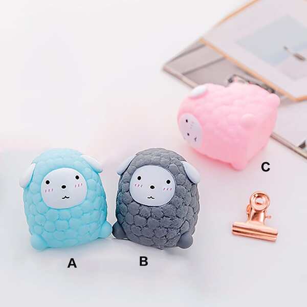 

1pc Sheep Shaped Decoration, Multicolor