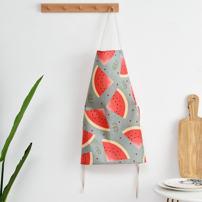 

Watermelon Print Apron, Multicolor