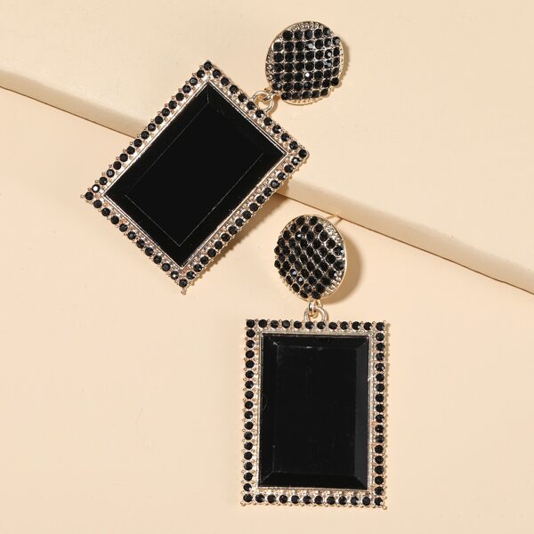 

Серьги-подвески, Чёрный