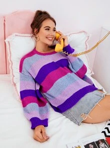 Áo len Sọc Nhiều màu Giải trí - Nhiều màu - Xem 5