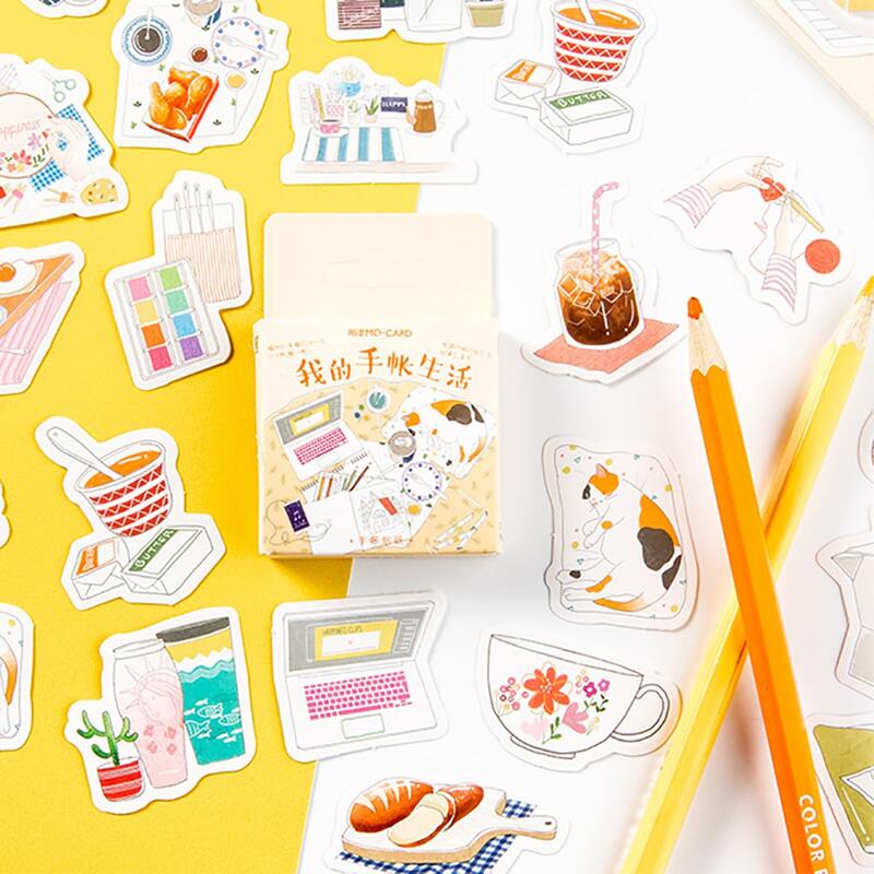 

45pcs Cartoon Graphic Sticker, Multicolor