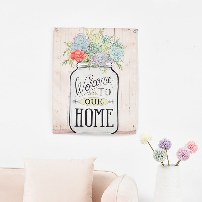 

Flower Print Wall Banner, Multicolor