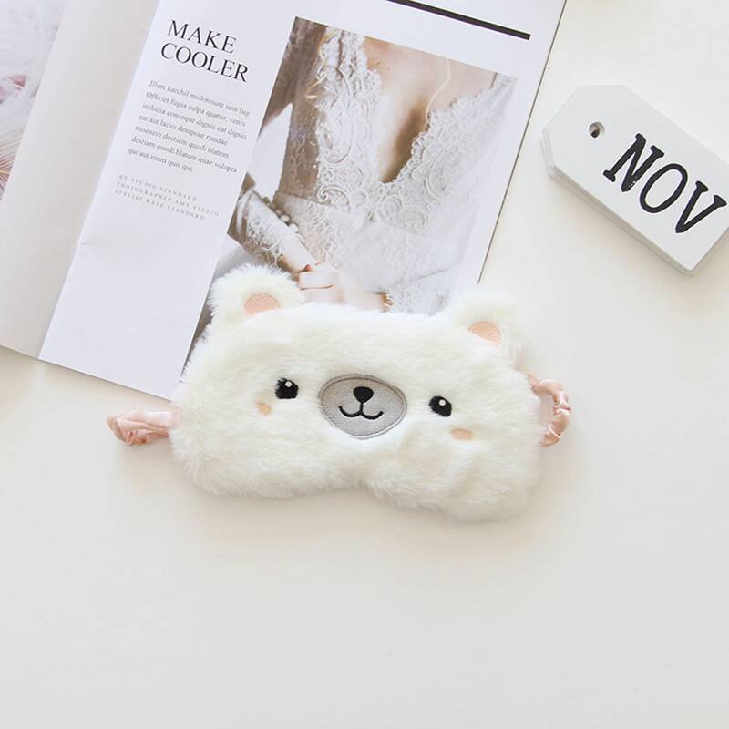 

Cartoon Plush Eye Cover, Multicolor