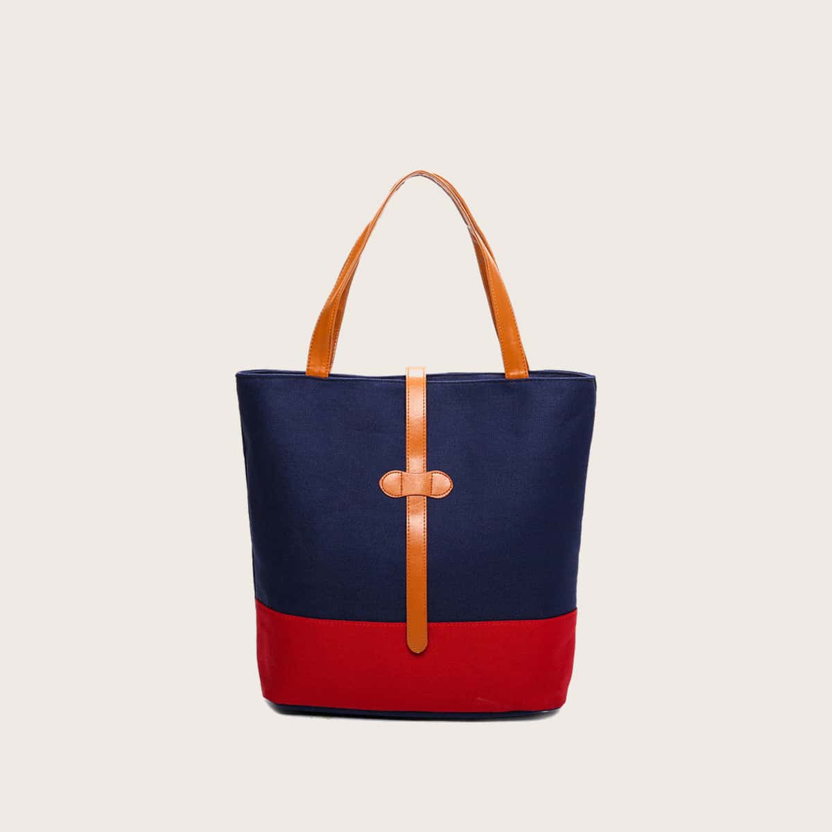 

Colorblock Tote Bag, Blue