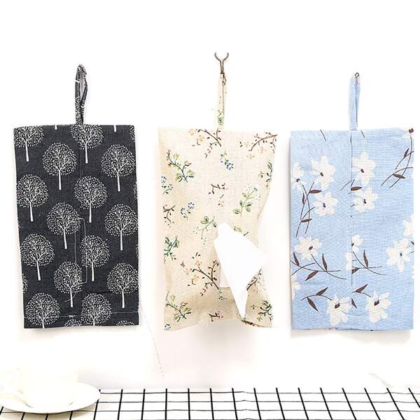 

1pc Hanging Tissue Storage Bag, Multicolor