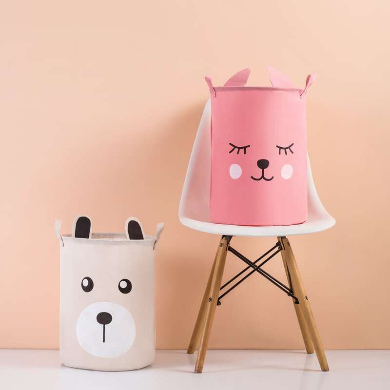 

1pc Cartoon Graphic Storage Basket, Multicolor