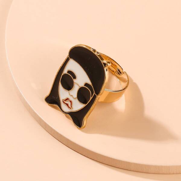 

Figure Decor Ring, Gold
