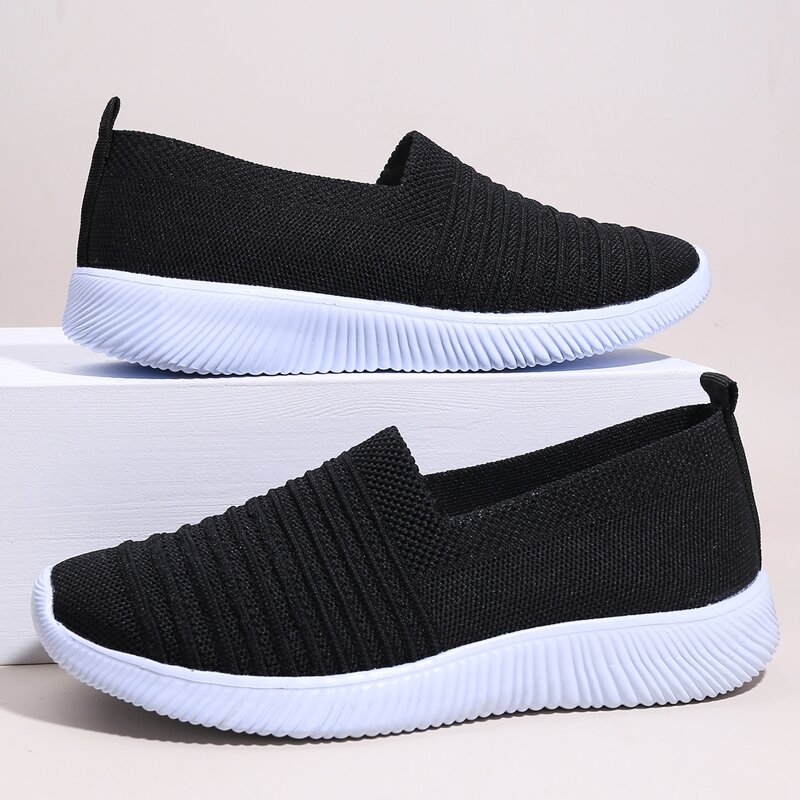 

Slip On Knit Sneakers, Black