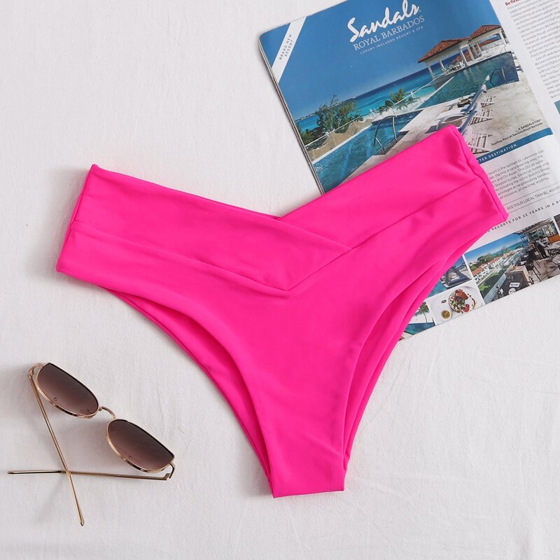 

Plain Bikini Panty, Hot pink bright