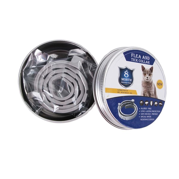 

1pc Cat Tick & Mosquito Repellent Collar, Grey