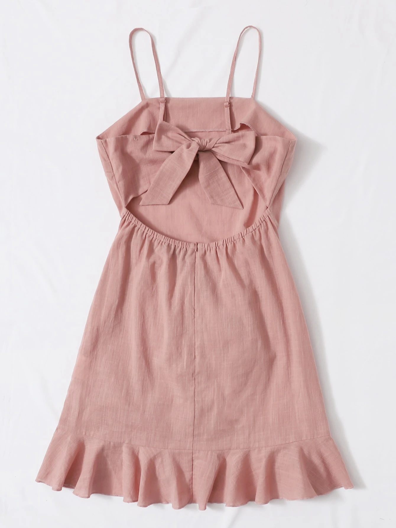 wrap front cami dress
