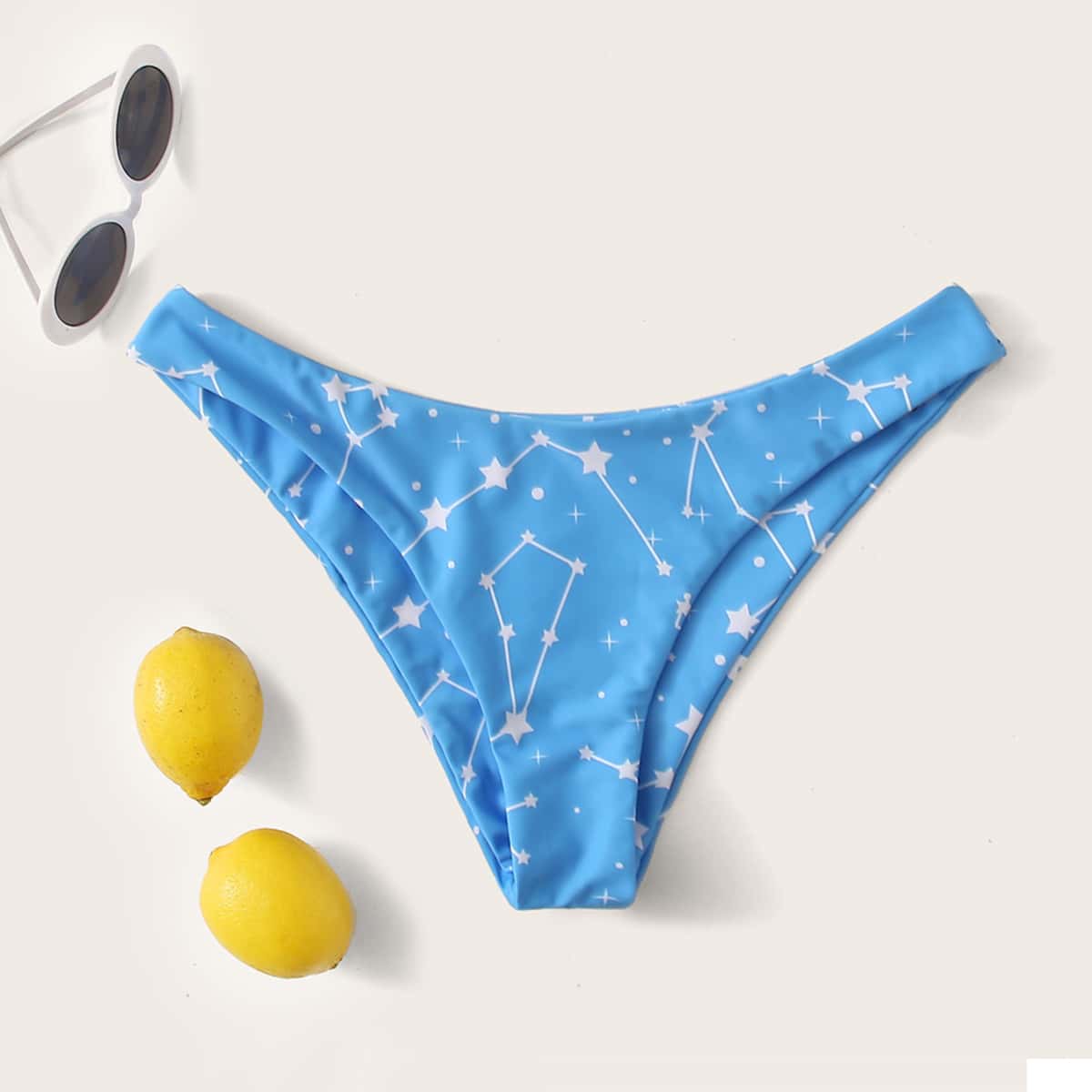 

Galaxy Print Bikini Panty, Blue