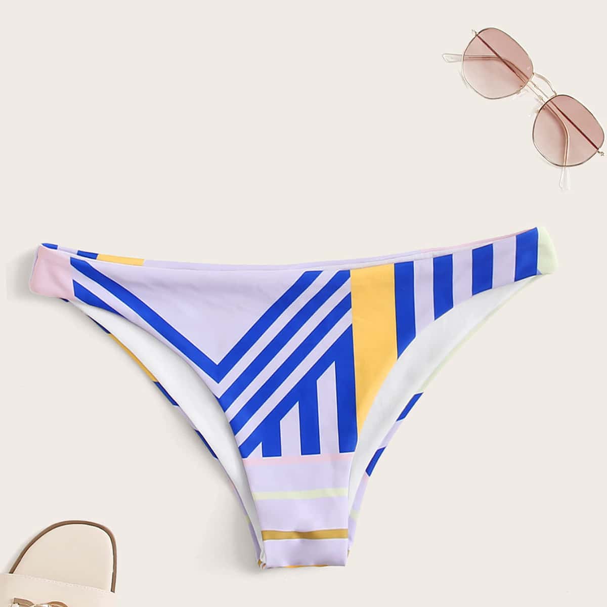 

Striped Bikini Panty, Multicolor