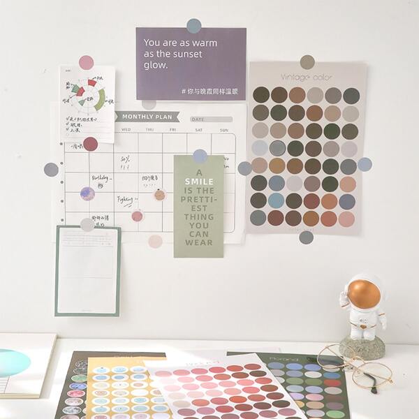 

1pack Dot Pattern Sticker, Multicolor